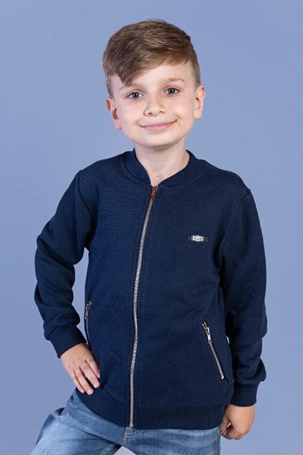 Детский кардиган для мальчиков с длинным рукавом Toontoy, Navy Blue