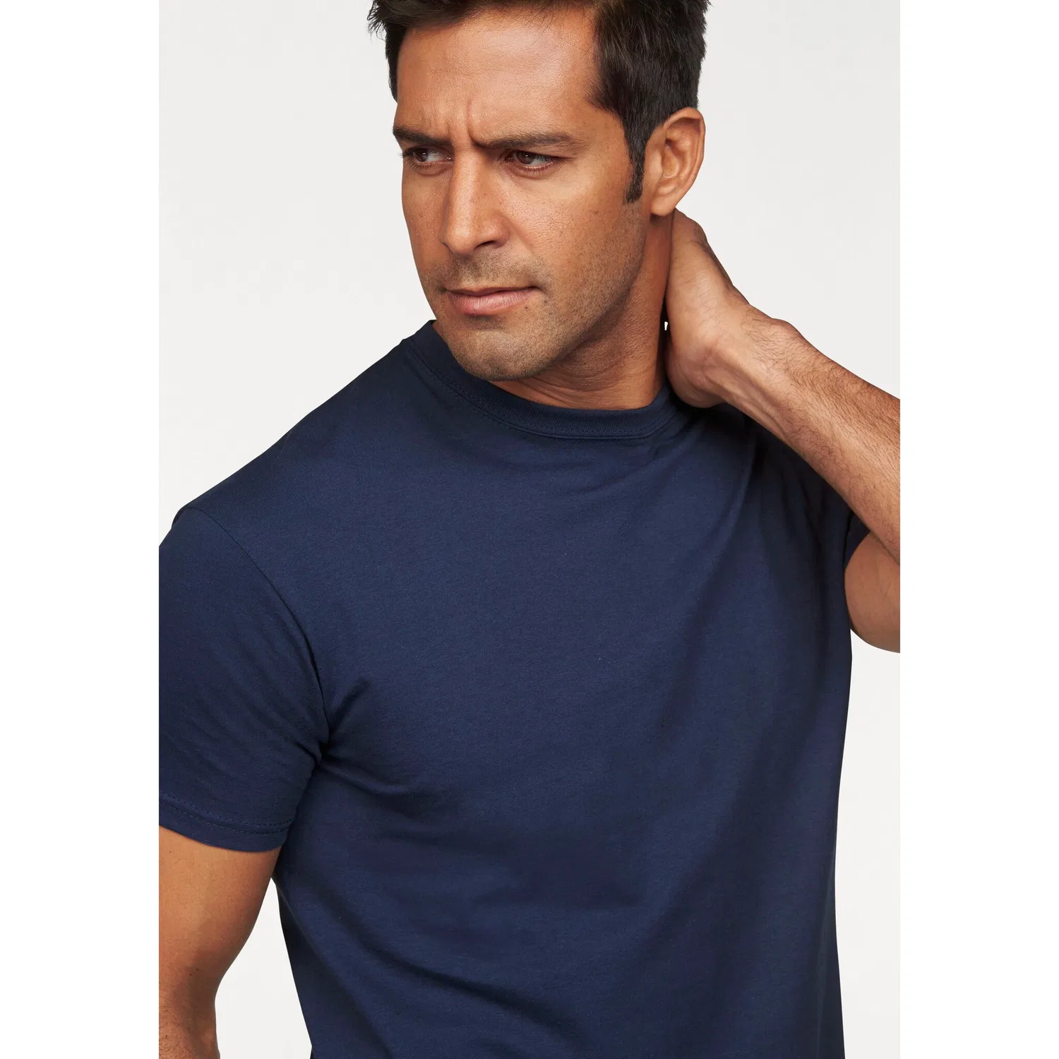 Детская футболка из чистой хлопка Fruit of the Loom, Navy/White — фото 4