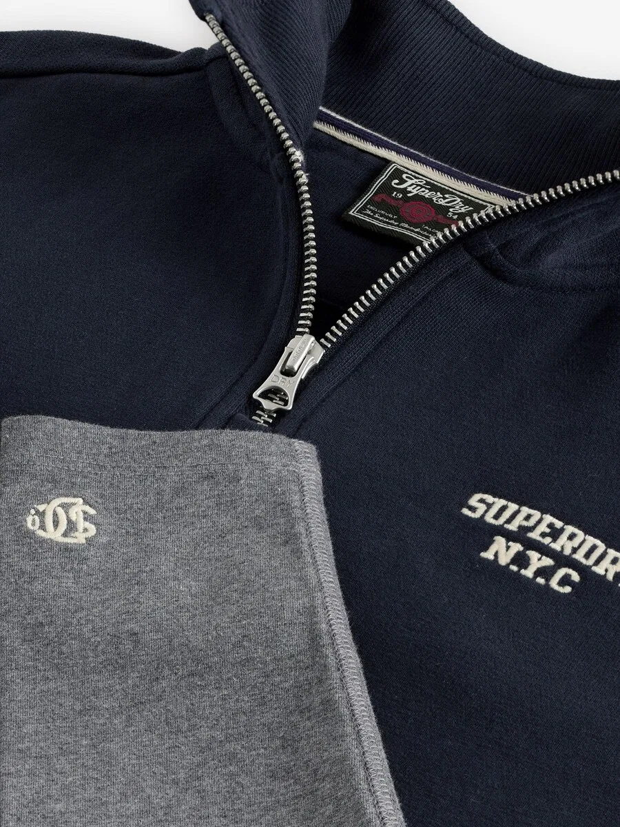 Набор Superdry & Co в темно-синем и пятнисто-сером цветах — фото 4