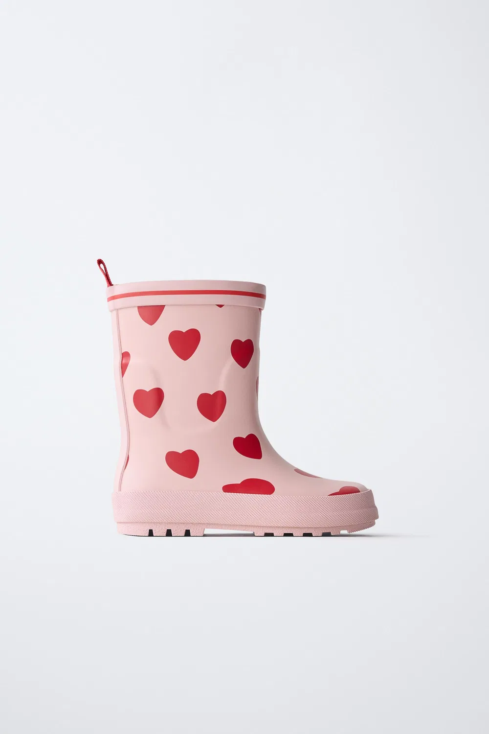 Резиновые сапоги с принтом в виде сердечек ZARA, Pink