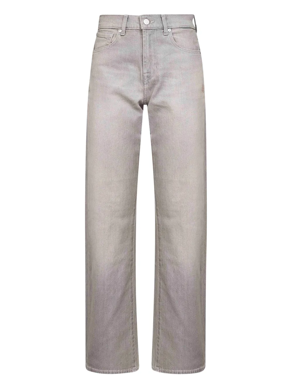 

Стираные джинсы 7 For All Mankind, серый