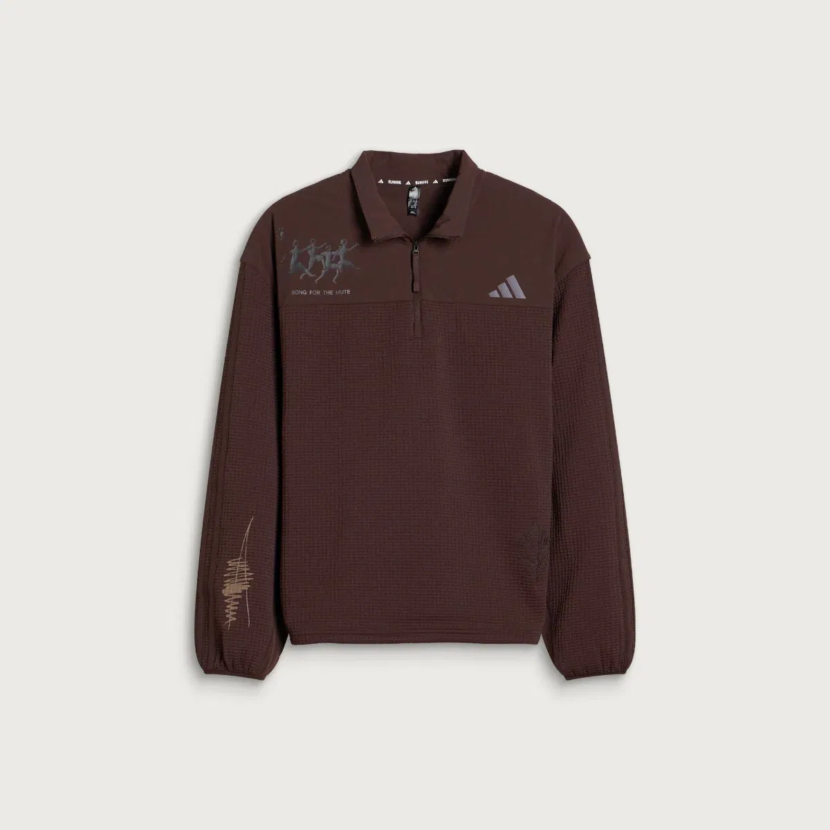 Ветровка с четверть-замком X Song for the Mute Track Top Adidas, Aurora Coffee