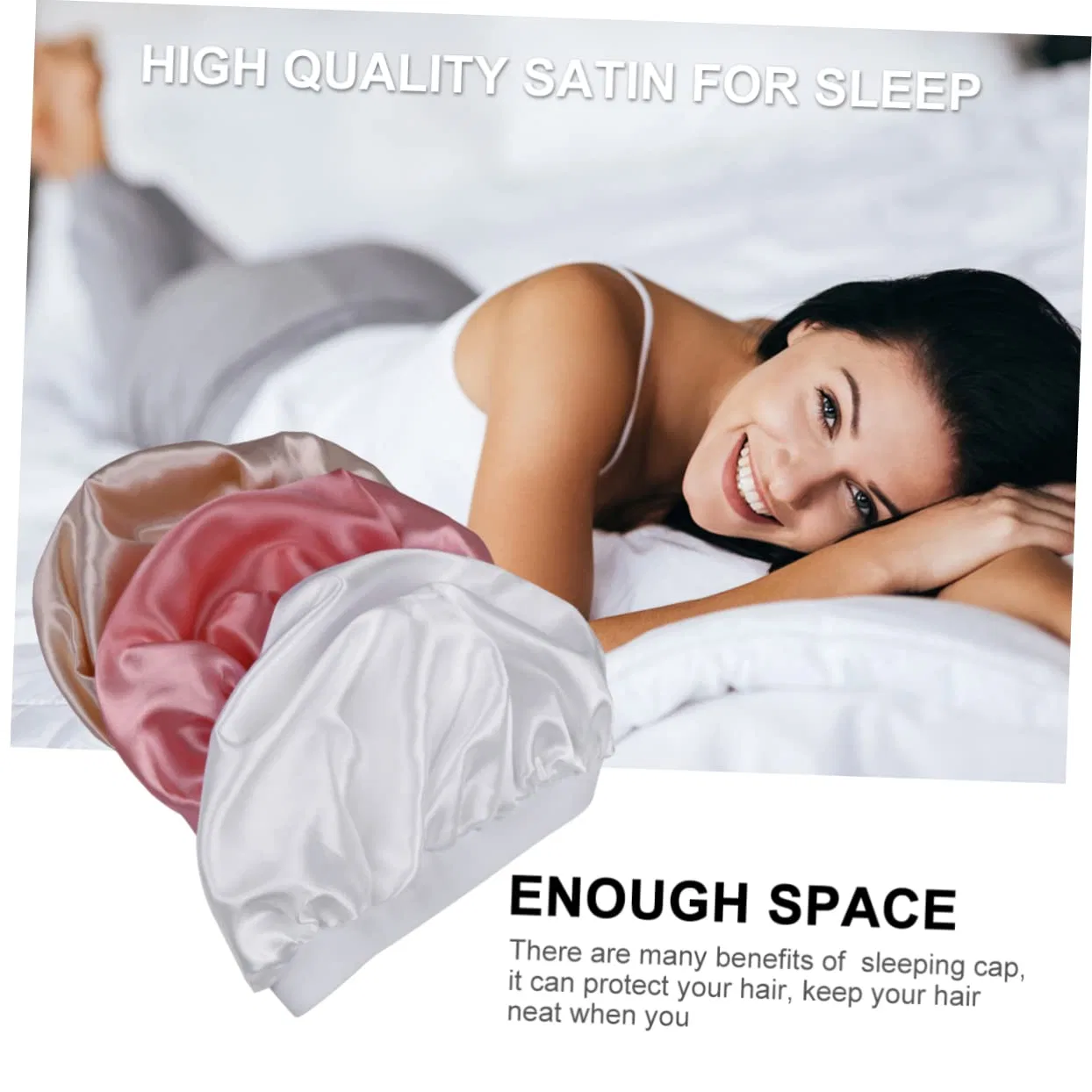 Шапочка для душа Satin, FRCOLOR, 9 шт, 31x31 см, мультиколор — фото 4