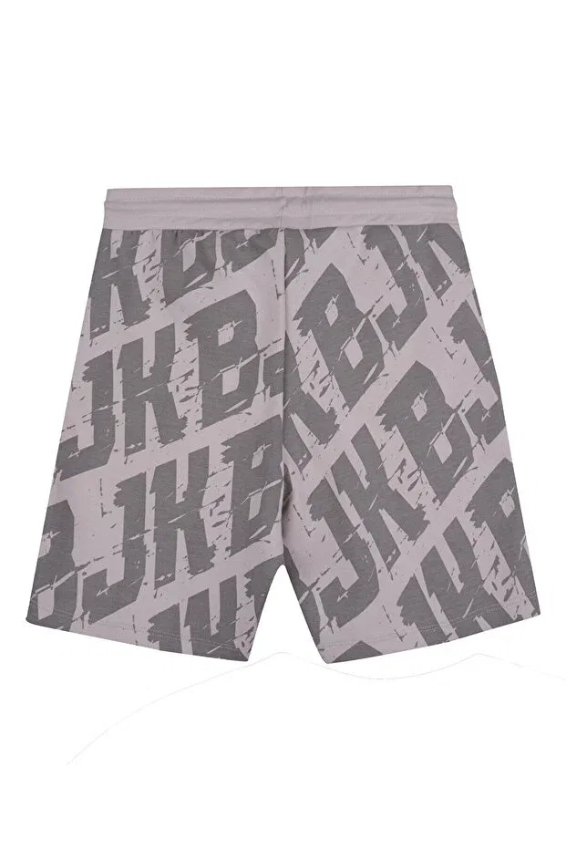 Детские шорты для девочек спортивные с юбкой Beşiktaş jr shorts Kartal Yuvası, Gray — фото 2