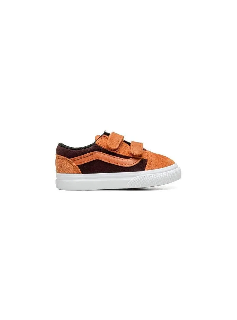 Детские кроссовки с липучками Vans Old Skool, Цвет Braun