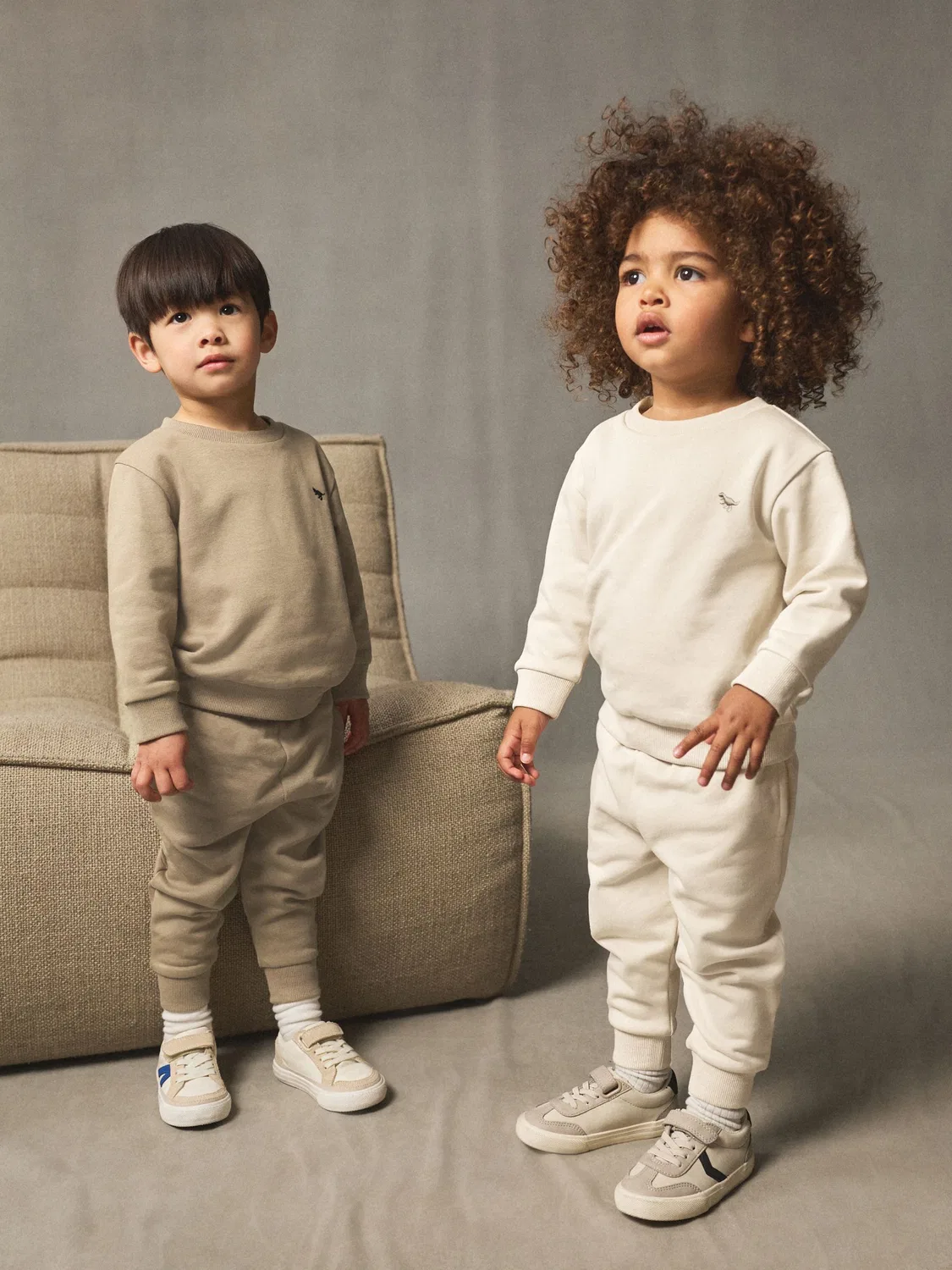 Комплект из толстовки и джоггеров, 2 шт Next, Off White/Cement — фото 2