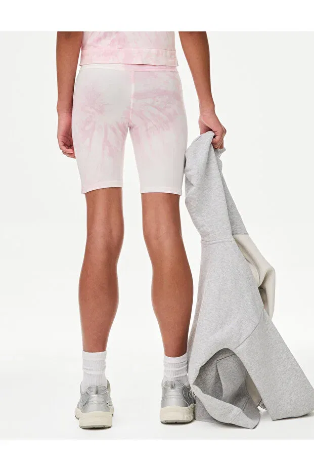 Детские шорты для девочек с принтом омбре Marks & Spencer, Pink — фото 4