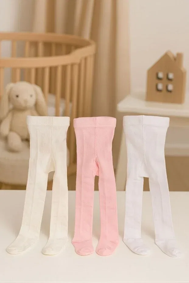 Детские колготки для девочек хлопковые 3 шт Pico Baby, Multicolor