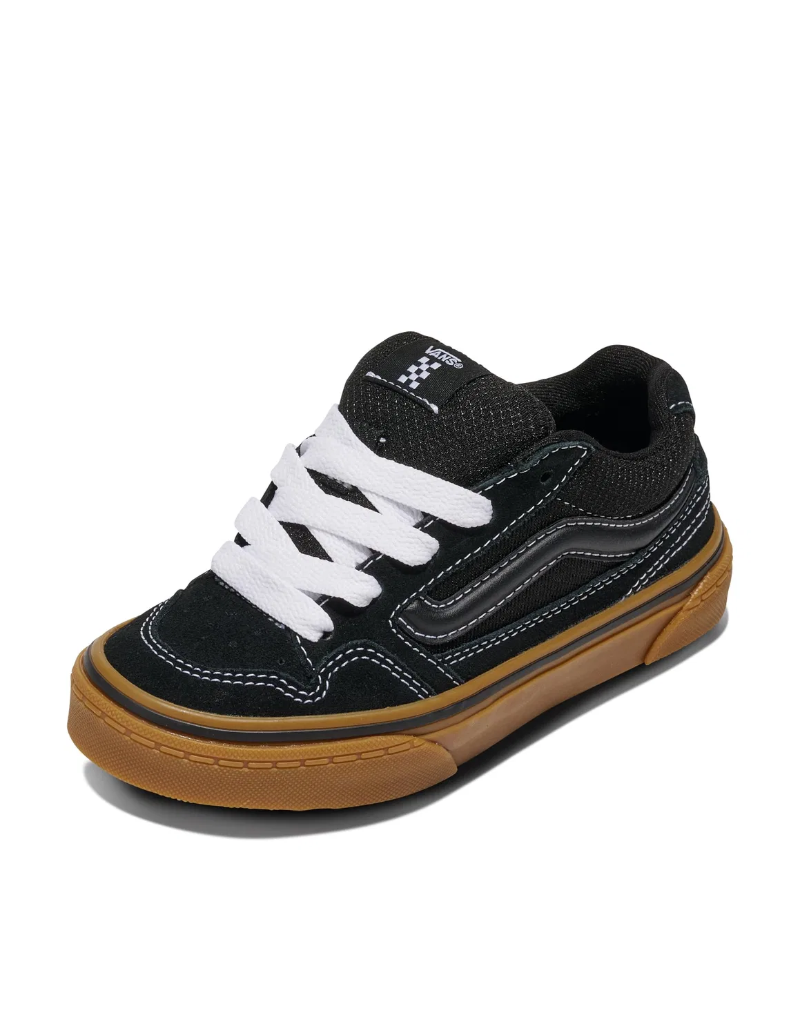 Детские кроссовки для мальчиков с закрытым носком Caldrone Vans, Suede Mesh Black Gum