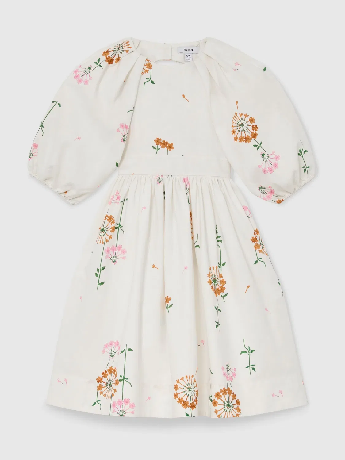 Платье-миди с цветочным принтом, модель Mae Reiss, Multi Print — фото 2