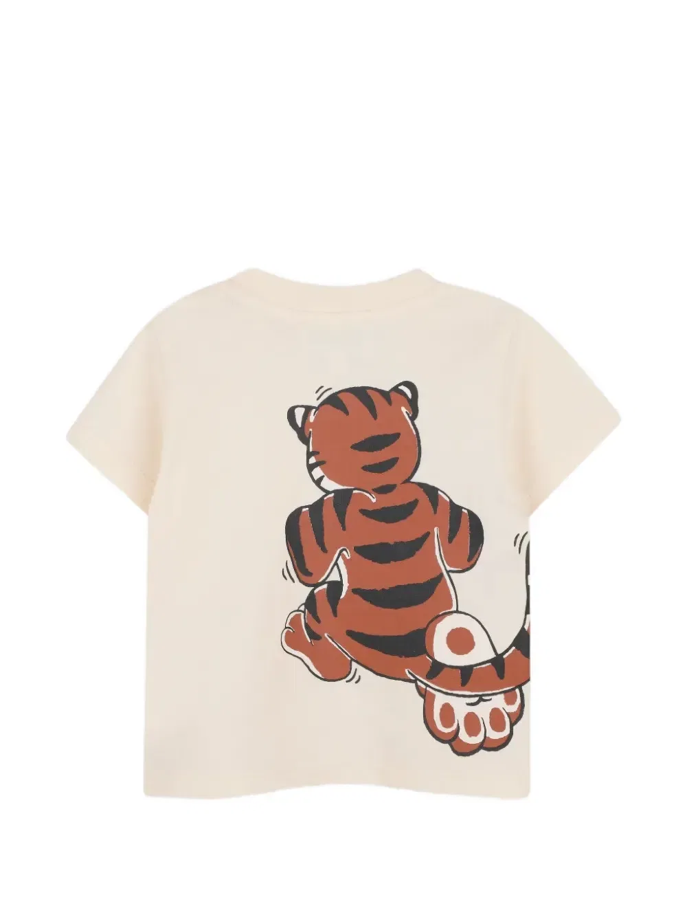 Футболка Tiger Kenzo Kids, цвет Cream White — фото 2