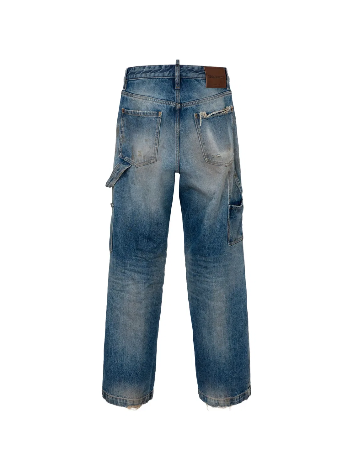 Джинсы Grease Monkey синие DSQUARED2, синий — фото 2