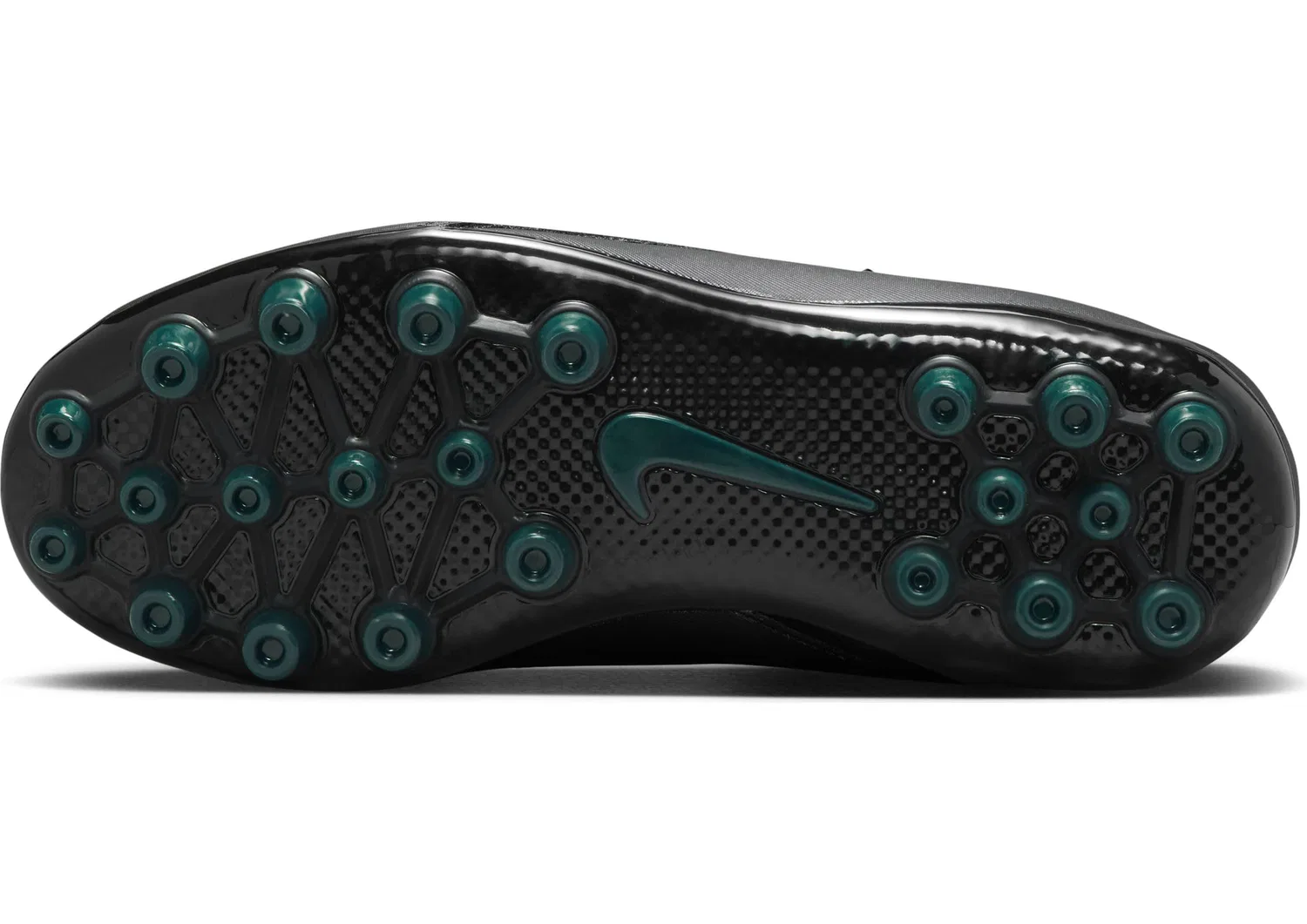 Детские кроссовки для мальчиков с шнуровкой Jr. Phantom Luna 2 Academy NIKE, Black Black Deep Jungle — фото 4