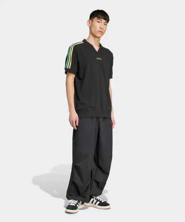 Поло-рубашка Adidas, черный — фото 3