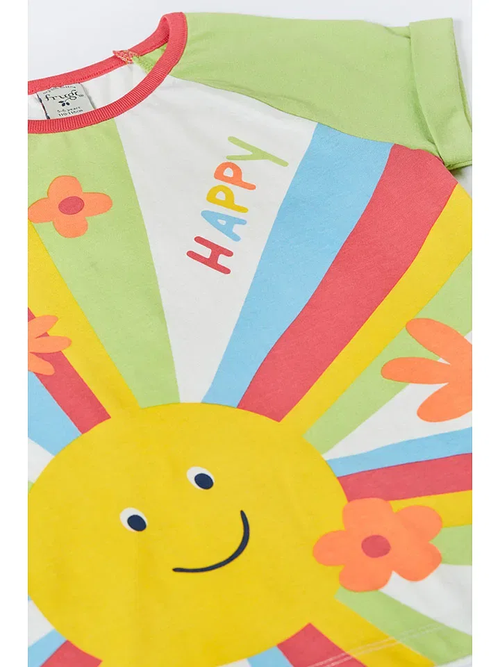 Футболка с принтом Frugi, зеленый — фото 3