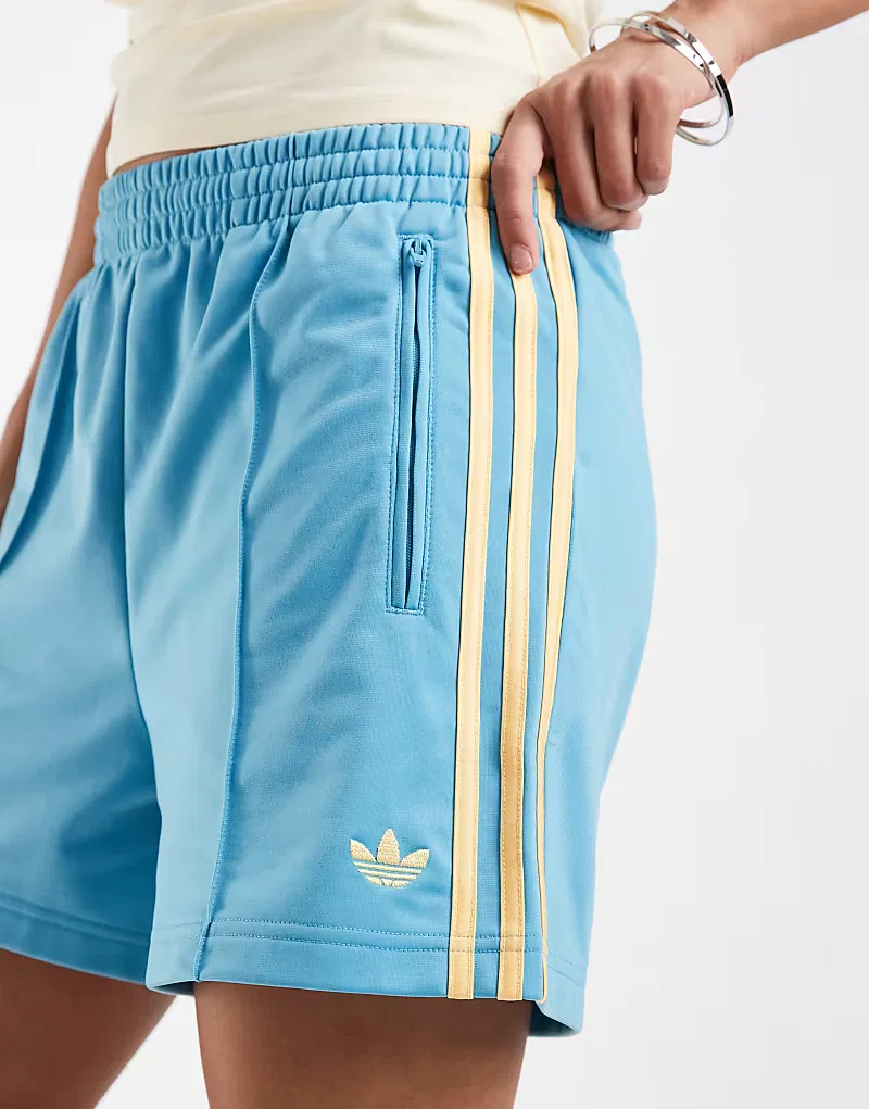 Шорты Adidas Originals Firebird, бирюзовый и желтого — фото 4