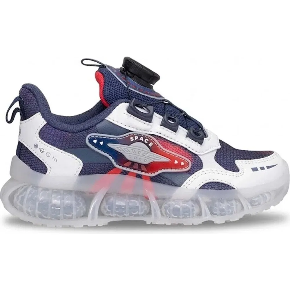 Детские кроссовки для мальчиков с гибкой подошвой Pepino PY26-2237, Navy White Pepino Kids — фото 2