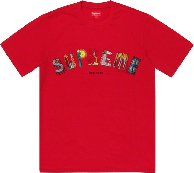 

Футболка Supreme City Arc Tee 'Red', красный