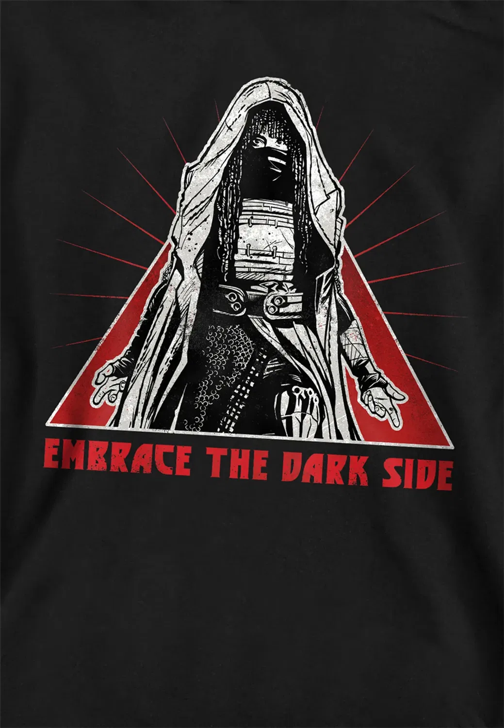 Детский худи с принтом Embrace the Dark Side of the Force Disney, Black — фото 2