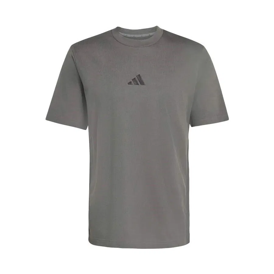 Мужская футболка с длинным рукавом Essentials 3-Stripes adidas, Цвет Grey Six Black