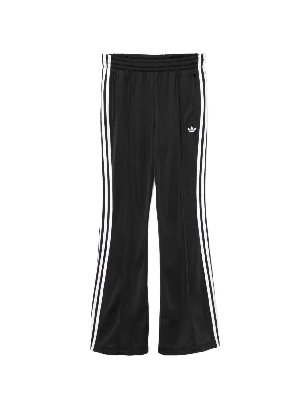 Расклешенные брюки в полоску Adidas, черный