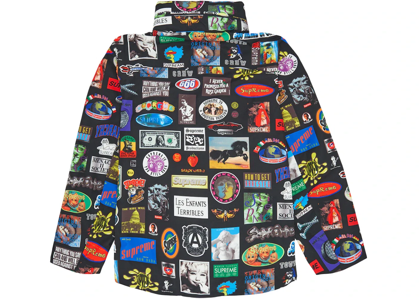 Мужская куртка с принтом GORE-TEX Supreme, Черный — фото 3