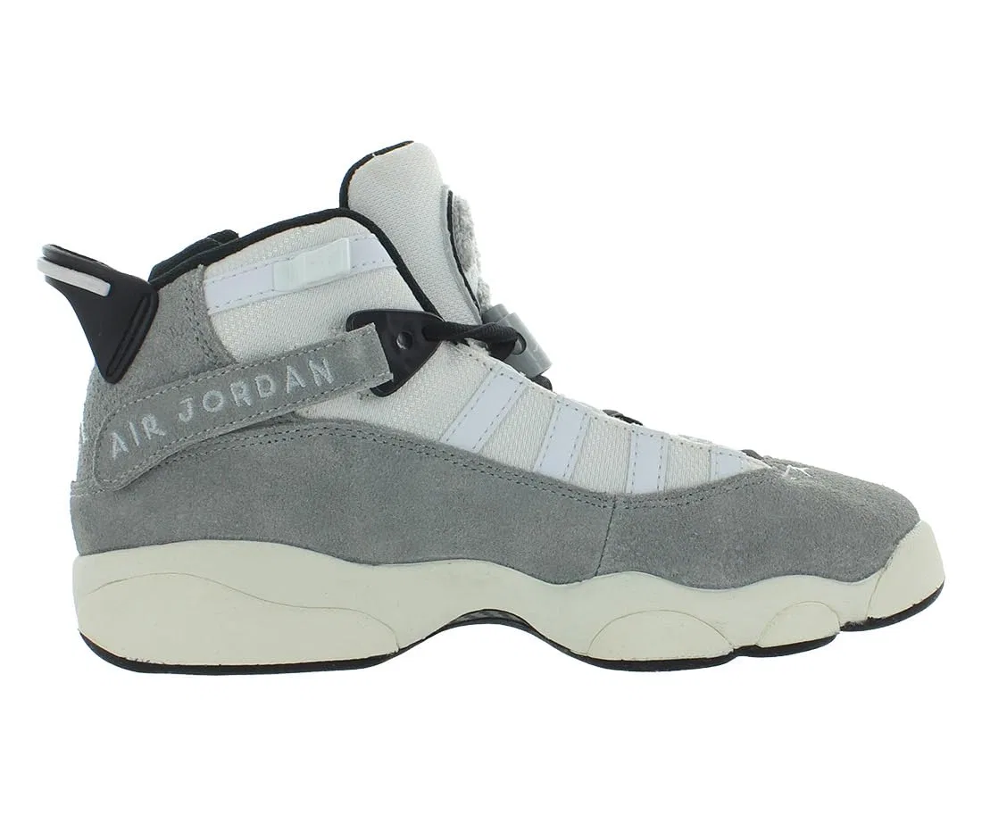 Детские кроссовки для мальчиков Nike Jordan 6 Rings, Grey White Black Candle — фото 2