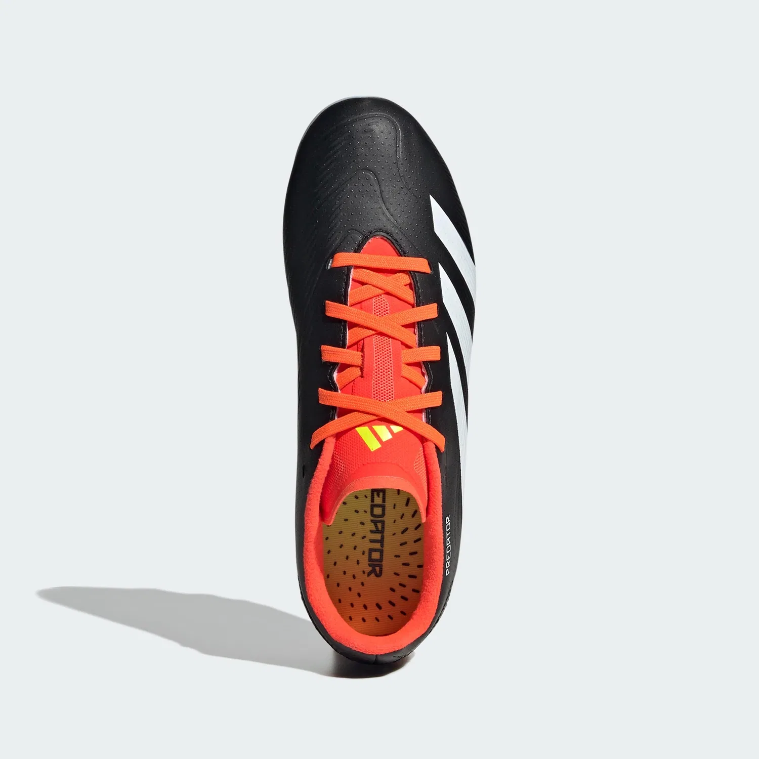 Детские кроссовки для мальчиков с текстурным верхом Predator.3 Adidas, Core Black Ftwr White Solar Red — фото 3
