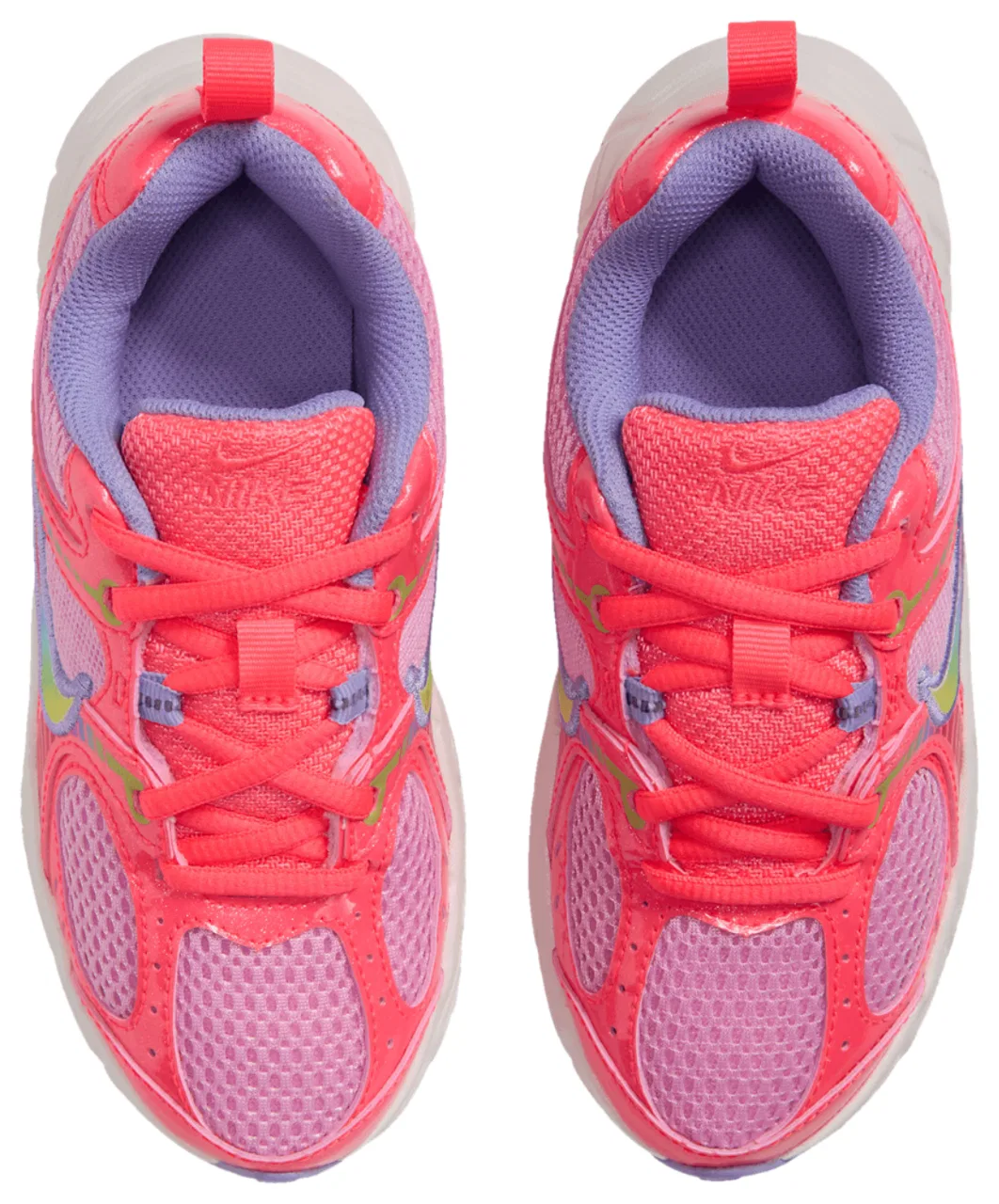 Детские кроссовки для девочек Nike V5 RNR Lace NA18, Pink Rise/Hot Punch/Multi — фото 4