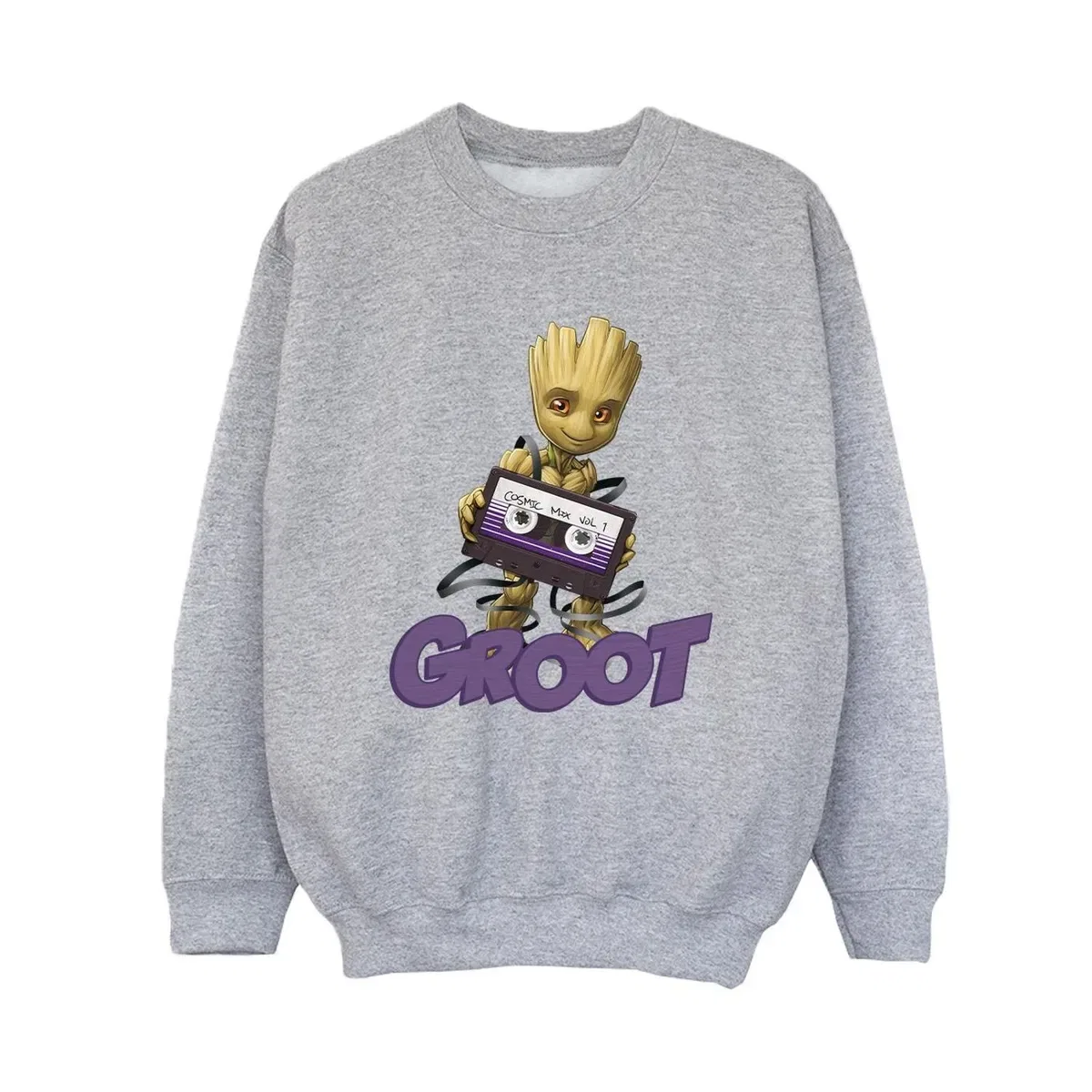 Свитшот с принтом Groot Casette Guardians Of The Galaxy, Grey — фото 2