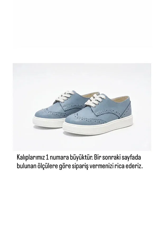 Детские туфли для девочек кожаные с принтом Besteps, Blue