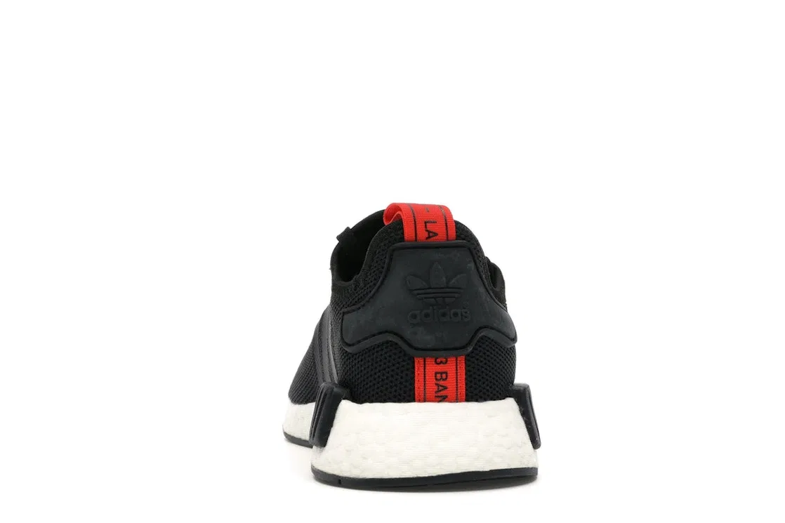 Детские кроссовки lifestyle с принтом Adidas NMD R1, Core Black/Core Black/Hi-Res Red — фото 4