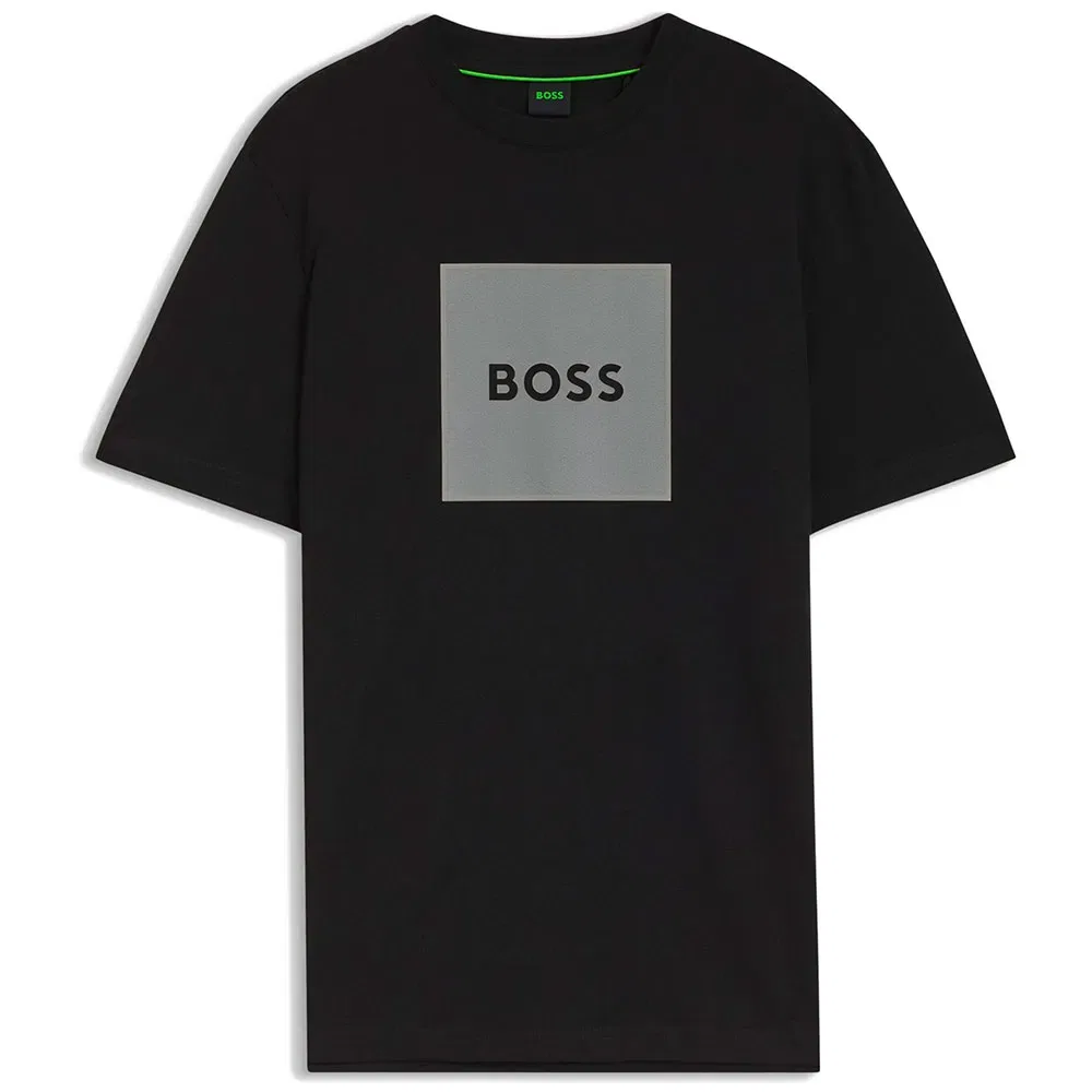 Мужская футболка с принтом BOSS Carbon Logo 1 10282464, Black
