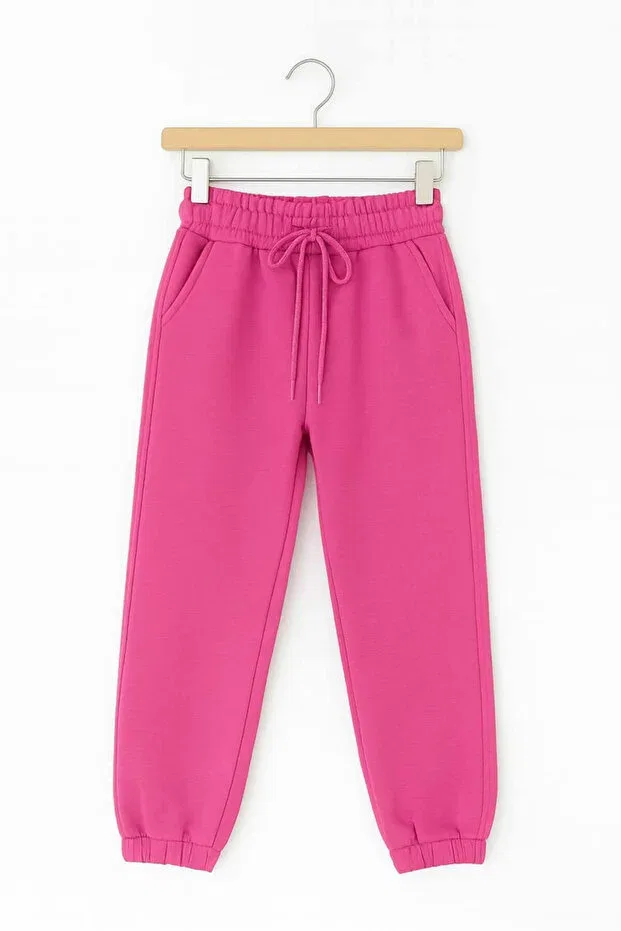 Детские спортивные штаны для девочек хлопковые Krm Kerem Bebe, Pink — фото 2