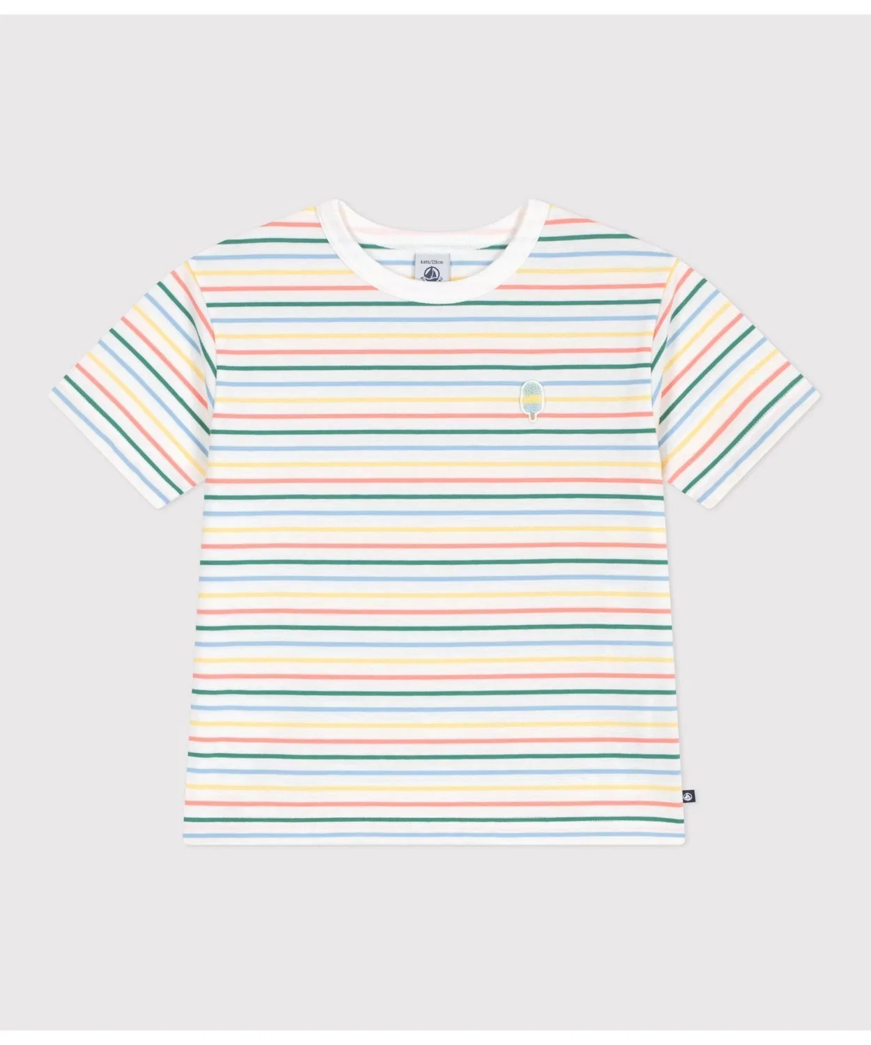 Детская футболка с принтом Ice Cream PETIT BATEAU, White — фото 3