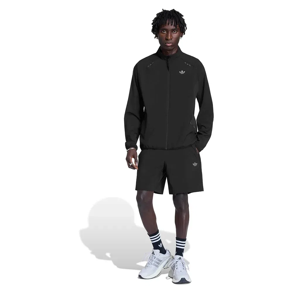 Худи на молнии Tech Trefoil Essentials Adidas Originals, черный — фото 4