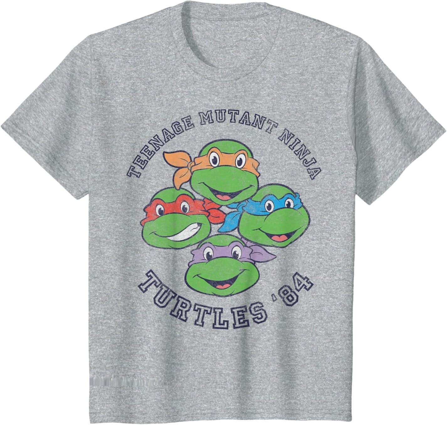 

Футболка для подростков Teenage Mutant Ninja Turtles Old School 1984, серый вереск