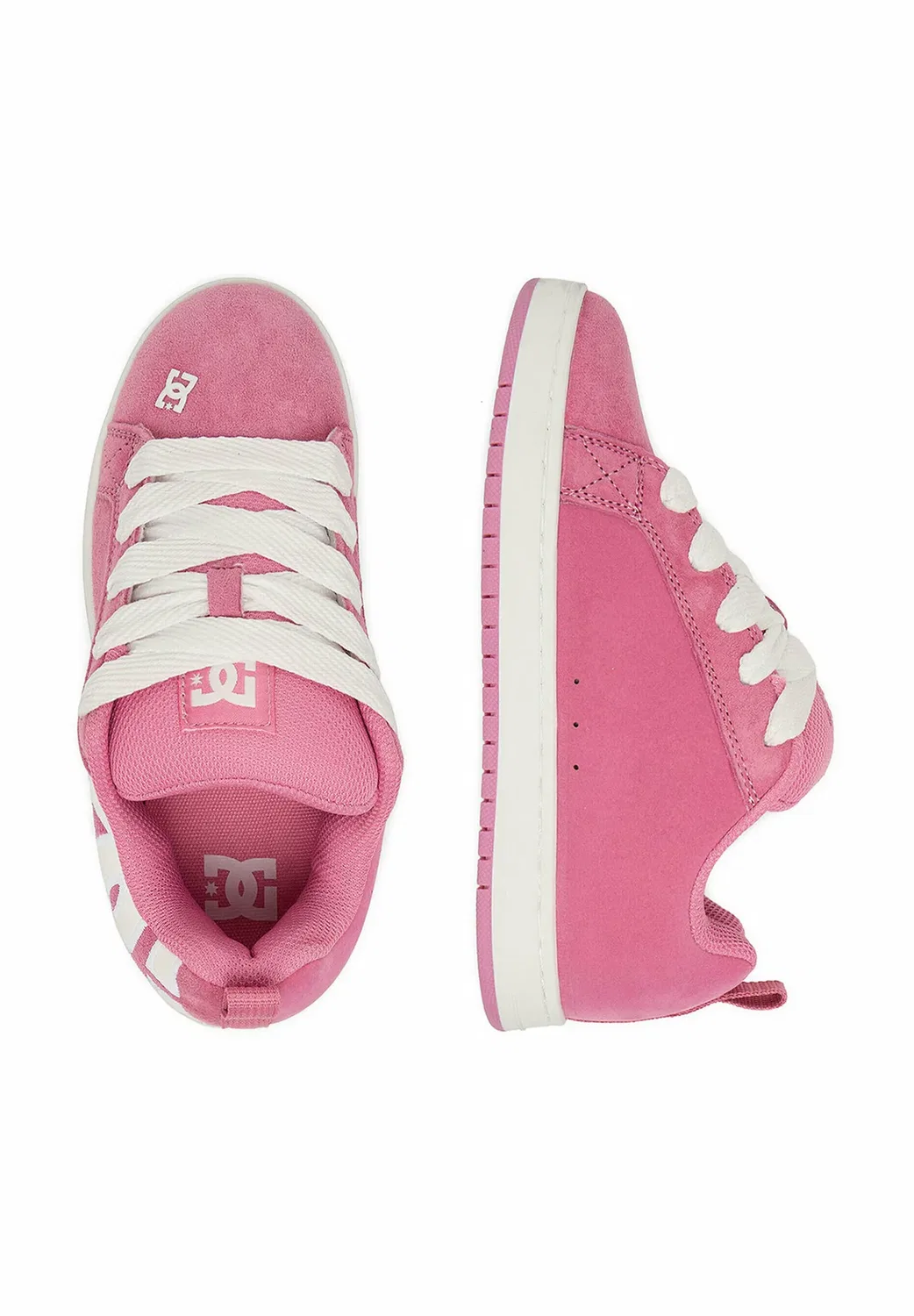 Девушка в кроссовках 5907964287094 - кроссовки Dc Shoes, Pink — фото 4