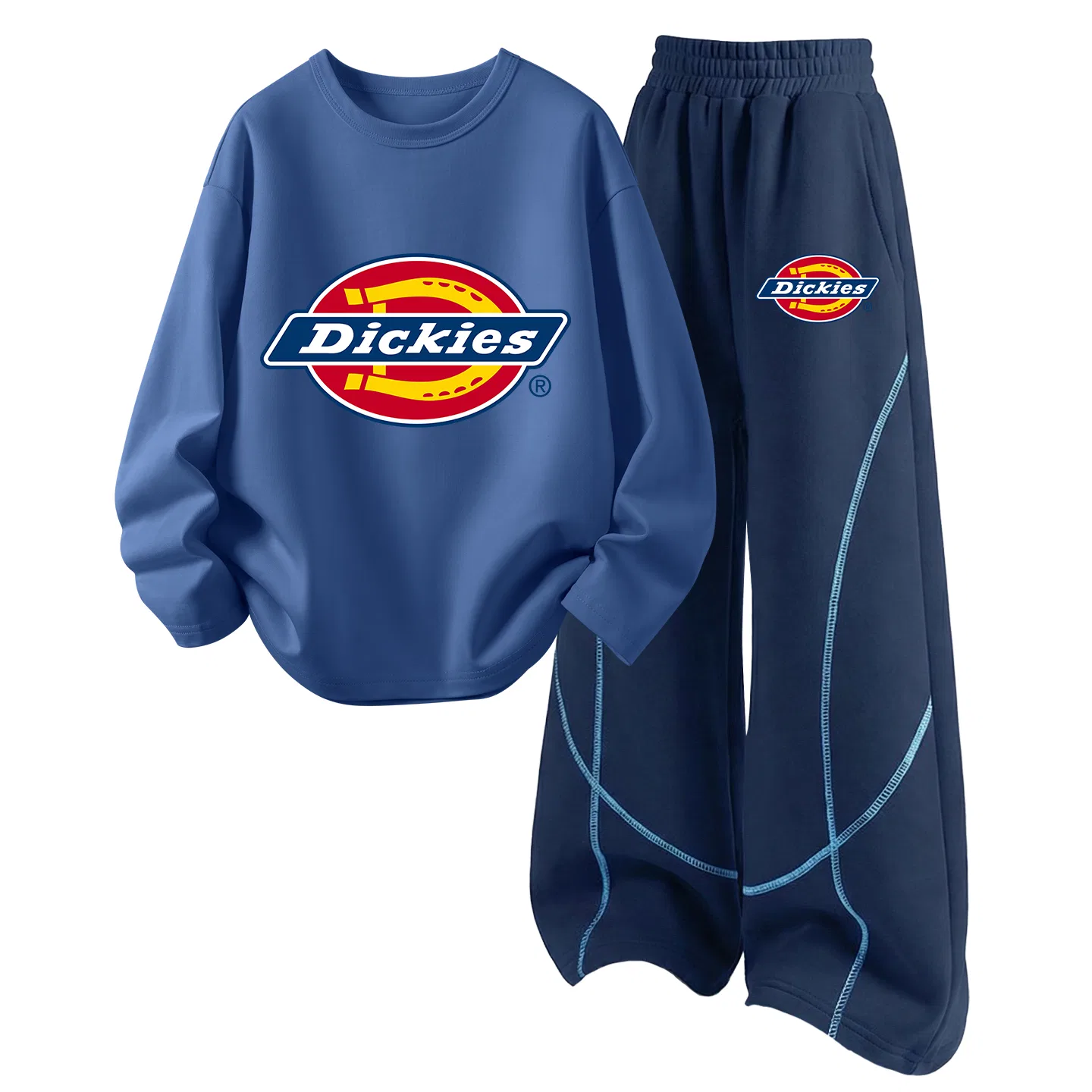 Детский спортивный комплект с принтом Academy Logo White+S B Slim Logo K Navy Blue Dickies, Navy Blue — фото 3