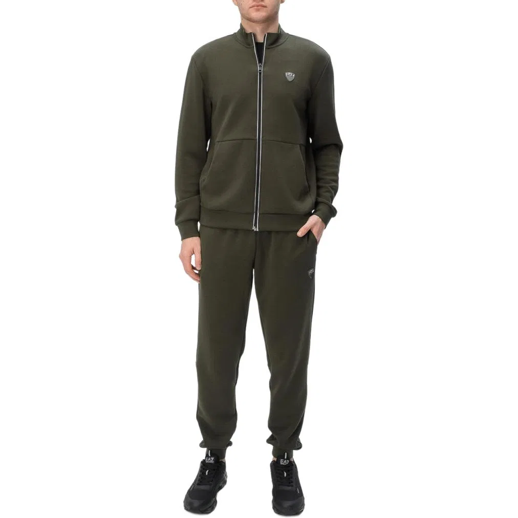 Мужской спортивный костюм с патчем-щитом Emporio Armani, Green — фото 4
