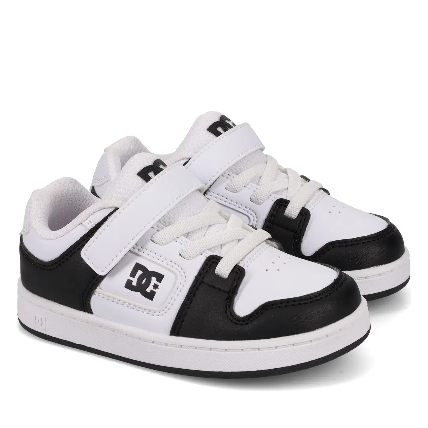 Детские кроссовки для мальчиков с шнуровкой DC Shoes, Negro / Blanco — фото 2