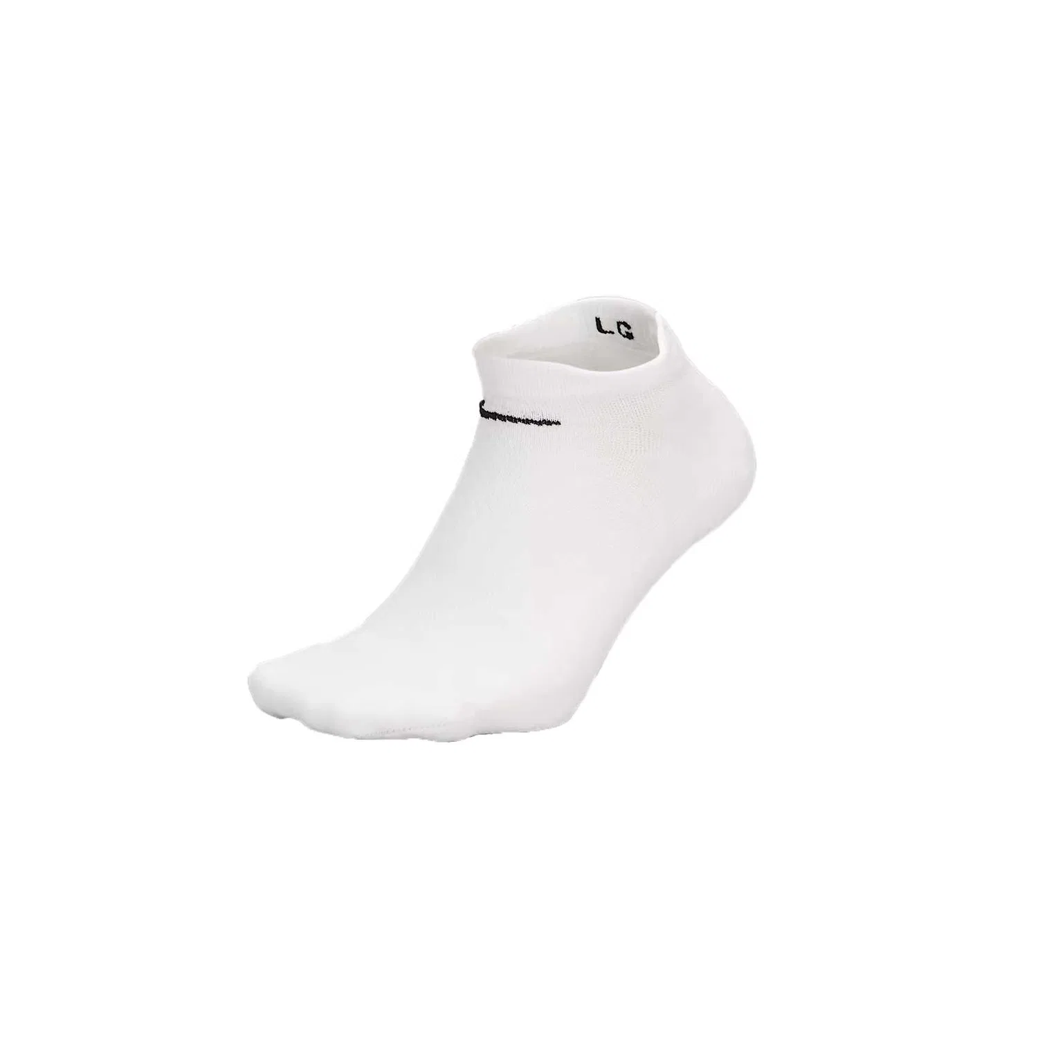 Носки Nike Running Midweight No Show, Цвет: 1 Pack (White/Neon/Black) — фото 3