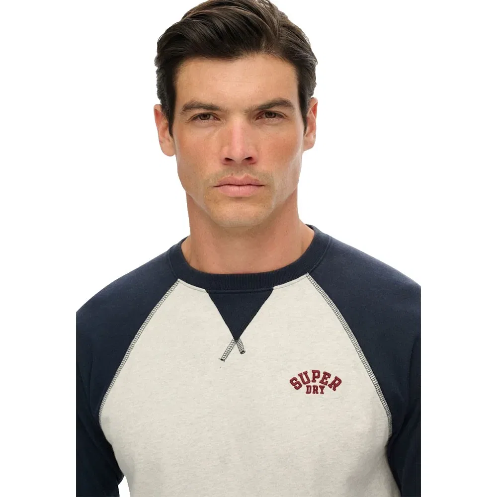 Футболка с длинным рукавом Vintage Athletic Baseball Superdry, бежевый — фото 3