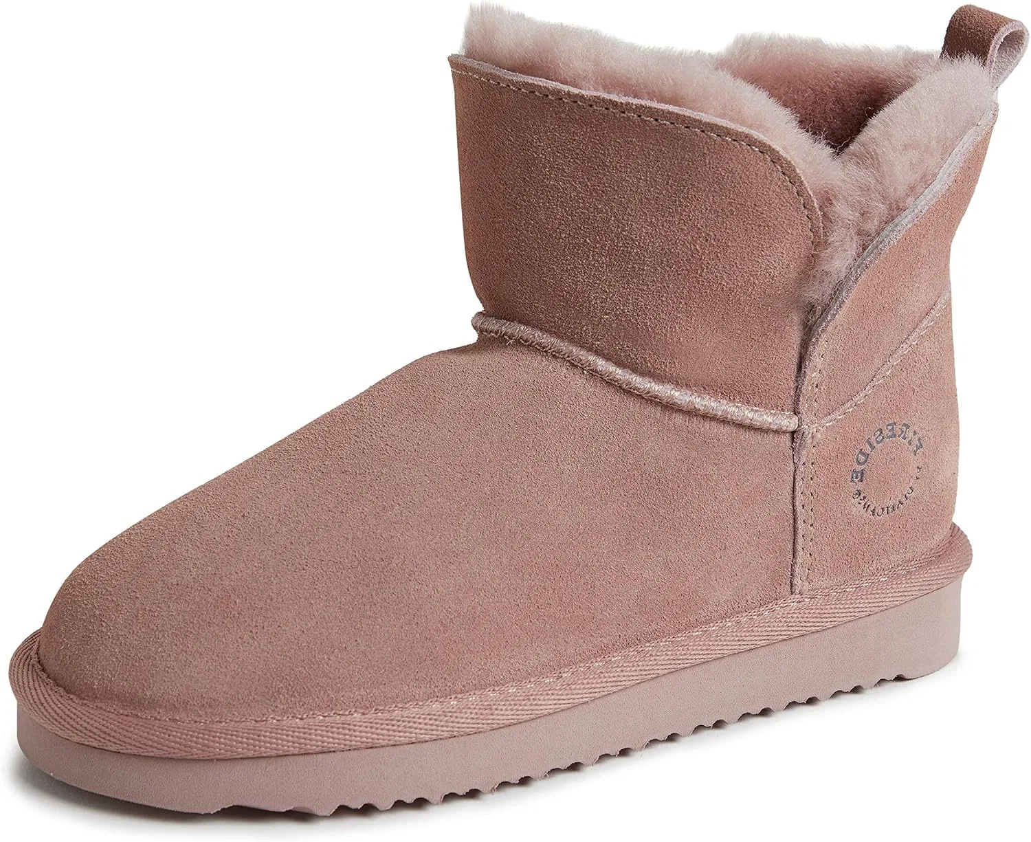 Детские сапоги для девочек из овчины Fireside by Dearfoams Bunbury, Dusty Pink
