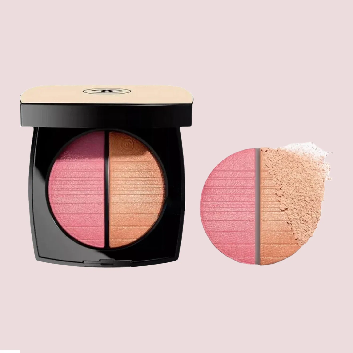 Женские румяна-хайлайтер Beige Fashion Highlighter Blush Palette CHANEL, #Eclat Du Soir — фото 4
