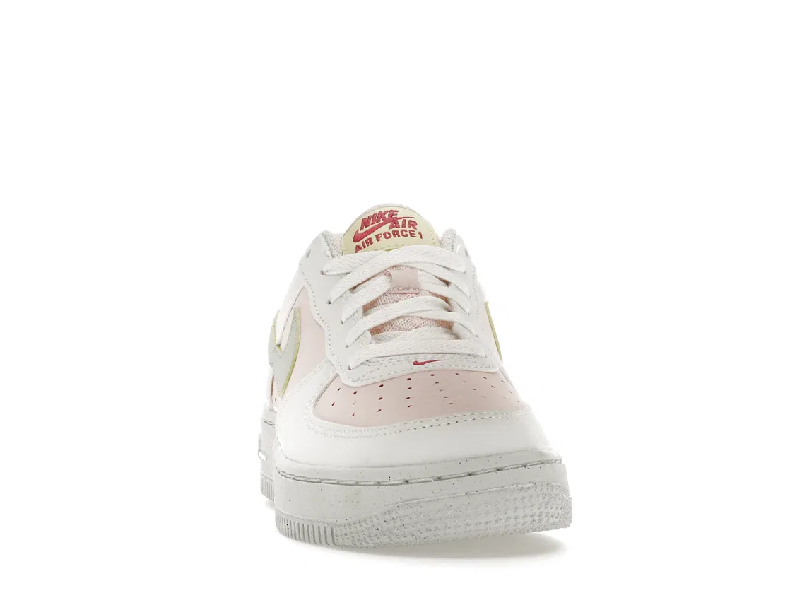 Детские кроссовки Lifestyle Nike Air Force 1 Low, Summit White/Atmosphere/Citron Tint/Seafoam — фото 2