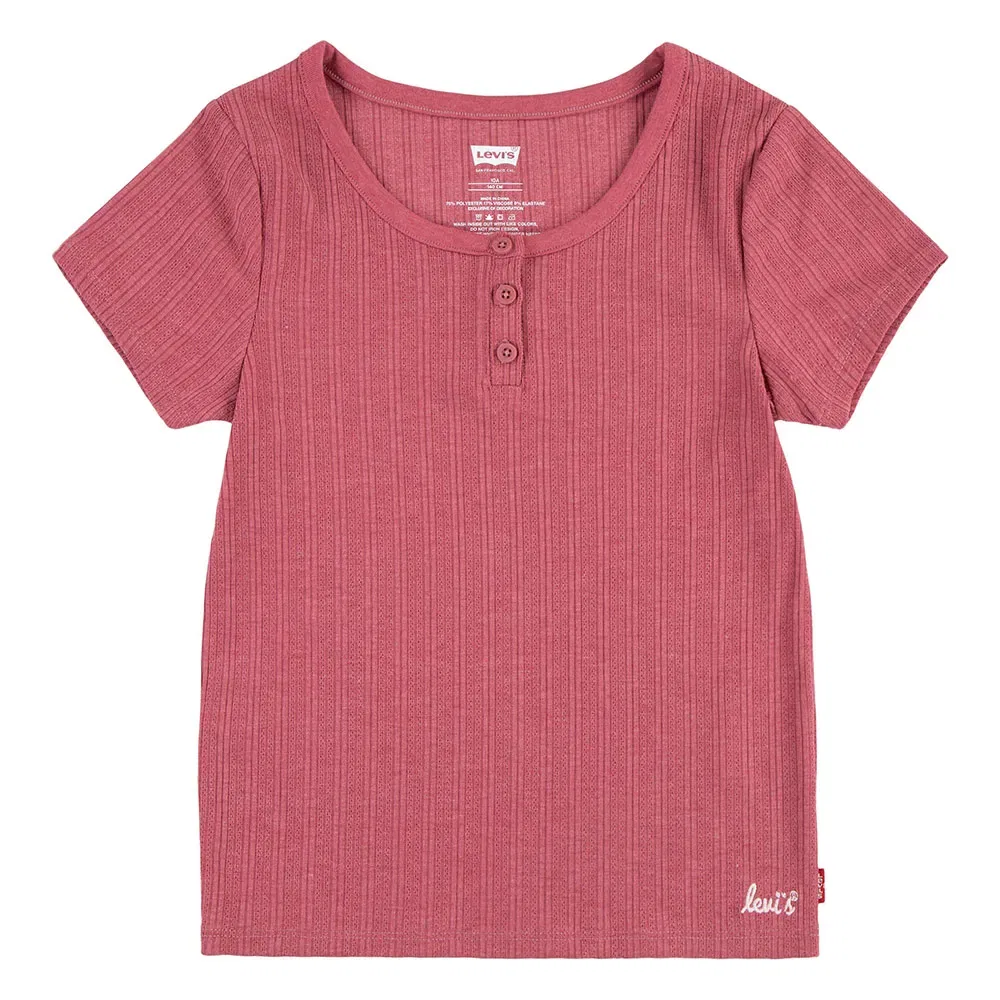 Детская футболка для девочек с коротким рукавом Levi's, Pink