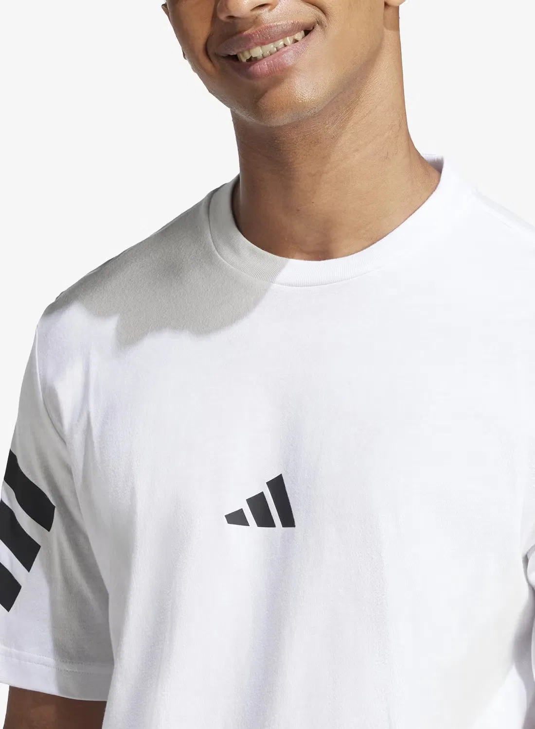 Футболка с принтом Future Icon 3 Stripe Adidas, белый — фото 3