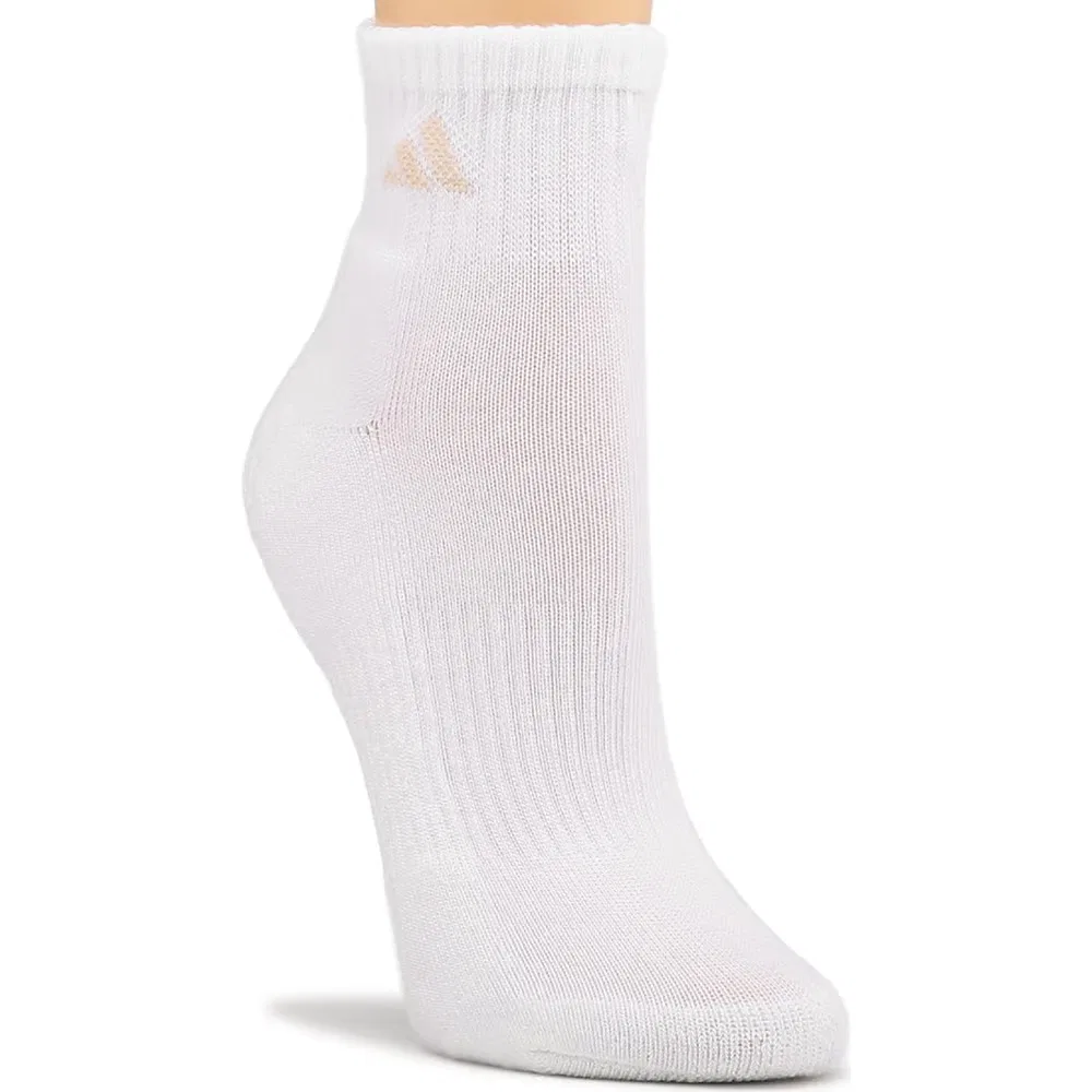Женские спортивные носки до щиколотки комплект из 6 пар Adidas, Beige Assorted — фото 3