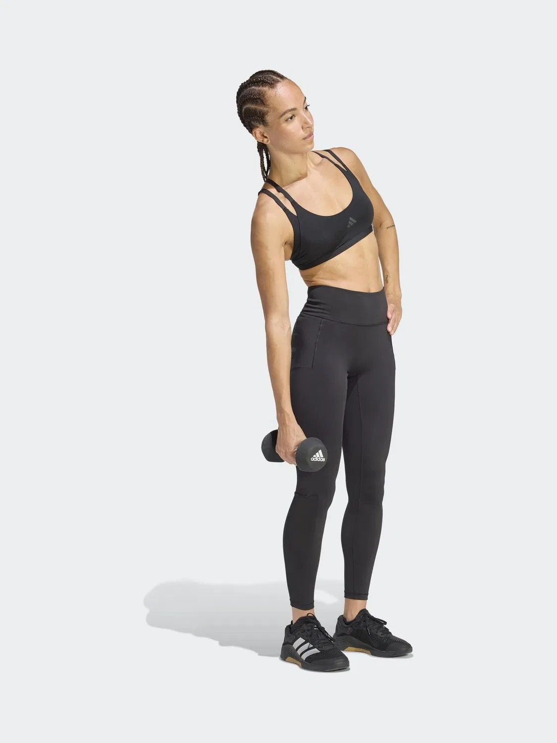 Леггинсы для тренировок Optime adidas, черный — фото 3